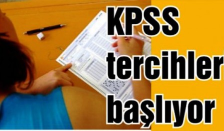 KPSS Tercihleri Başladı