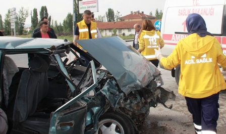 Çubuk’ta Trafik Kazası: 10 Yaralı