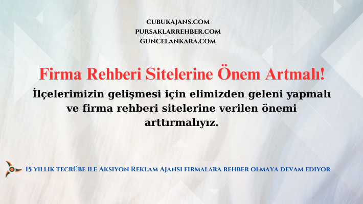 Firma Rehberi Sitelerine Önem Artmalı!